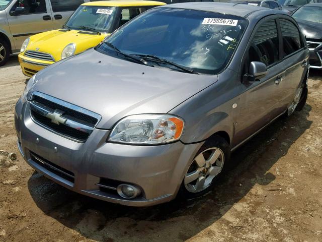 KL1TG56628B188643 - 2008 CHEVROLET AVEO LT GRAY photo 2