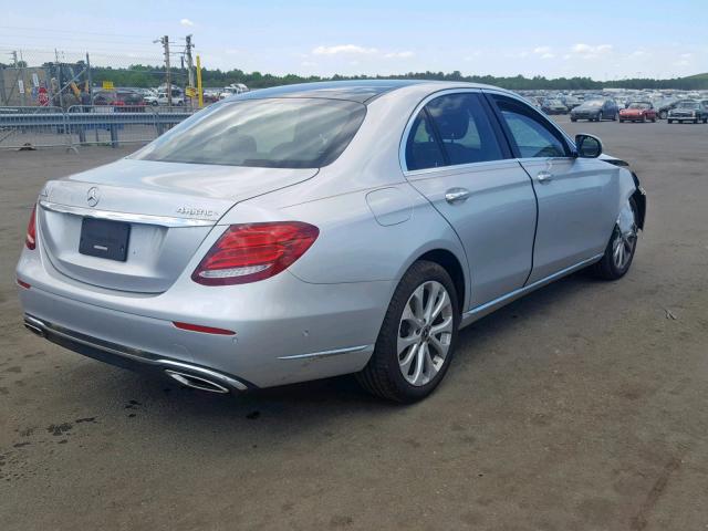 WDDZF4KB4JA388685 - 2018 MERCEDES-BENZ E 300 4MAT SILVER photo 4