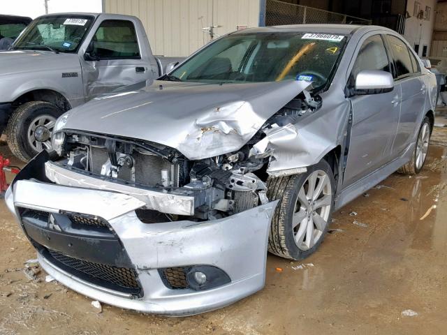 JA32U8FW4CU030783 - 2012 MITSUBISHI LANCER GT SILVER photo 2