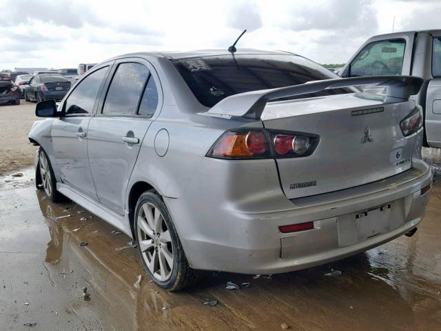 JA32U8FW4CU030783 - 2012 MITSUBISHI LANCER GT SILVER photo 3