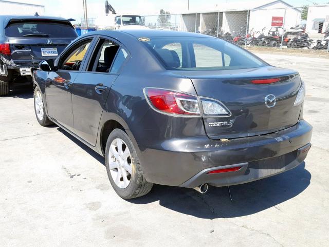 JM1BL1SFXA1317352 - 2010 MAZDA 3 I GRAY photo 3