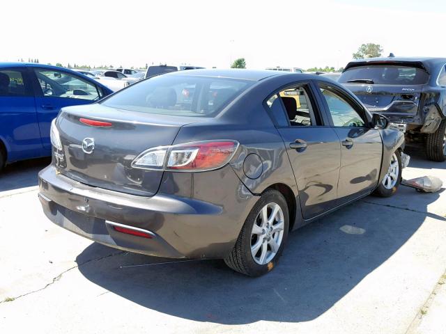 JM1BL1SFXA1317352 - 2010 MAZDA 3 I GRAY photo 4