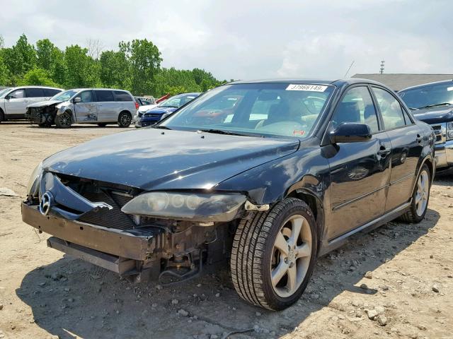 1YVHP80C575M36924 - 2007 MAZDA 6 BLACK photo 2