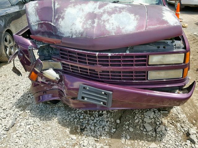 1GBEK14KXPZ211086 - 1993 CHEVROLET GMT-400 K1 PURPLE photo 7