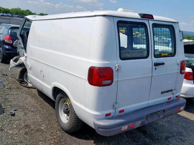 2B7HB11X3YK145414 - 2000 DODGE RAM VAN B1 WHITE photo 3