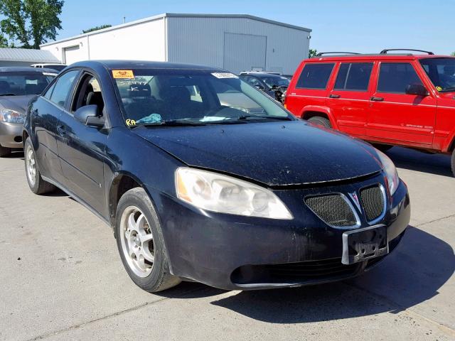 1G2ZF55B164290168 - 2006 PONTIAC G6 SE BLACK photo 1