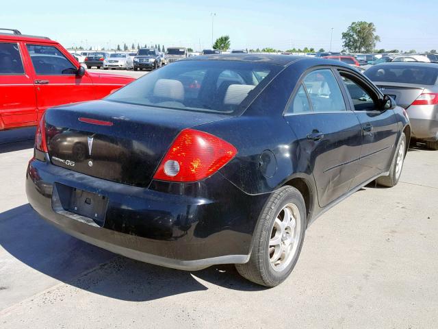 1G2ZF55B164290168 - 2006 PONTIAC G6 SE BLACK photo 4