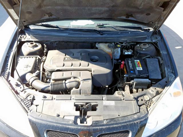 1G2ZF55B164290168 - 2006 PONTIAC G6 SE BLACK photo 7