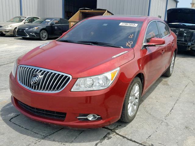 1G4GC5ER1DF140163 - 2013 BUICK LACROSSE RED photo 2