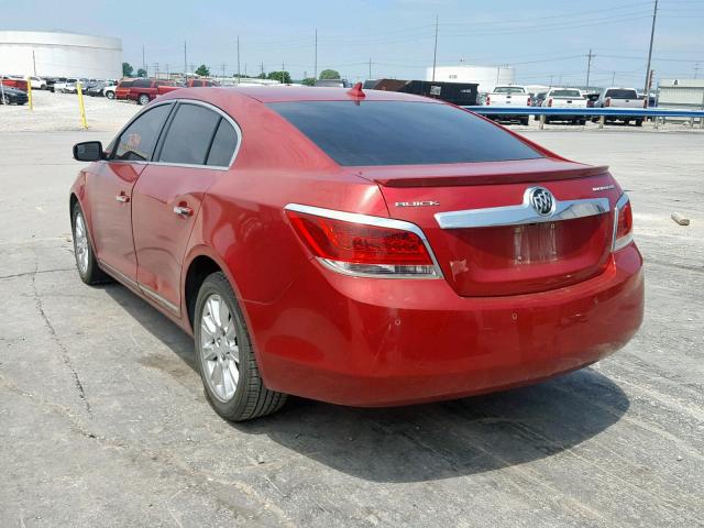 1G4GC5ER1DF140163 - 2013 BUICK LACROSSE RED photo 3