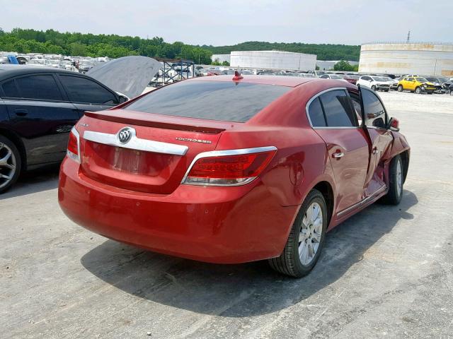 1G4GC5ER1DF140163 - 2013 BUICK LACROSSE RED photo 4