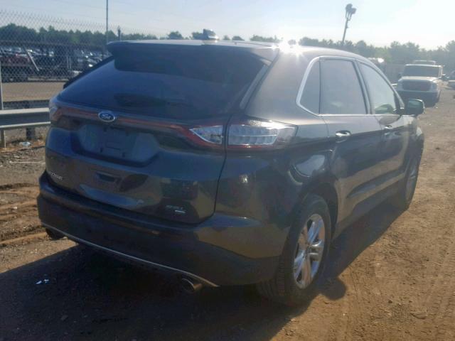 2FMTK4J84FBC36172 - 2015 FORD EDGE SEL CHARCOAL photo 4