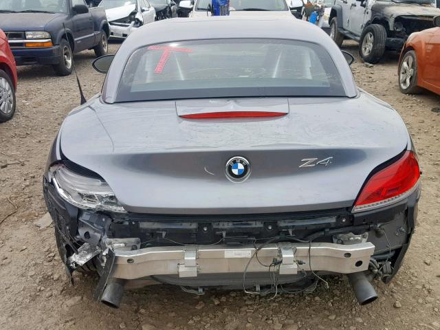 WBALM7C54DE385179 - 2013 BMW Z4 SDRIVE3 GRAY photo 6