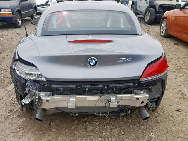 WBALM7C54DE385179 - 2013 BMW Z4 SDRIVE3 GRAY photo 9