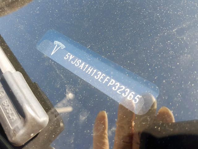 5YJSA1H13EFP32365 - 2014 TESLA MODEL S أبيض صورة 10