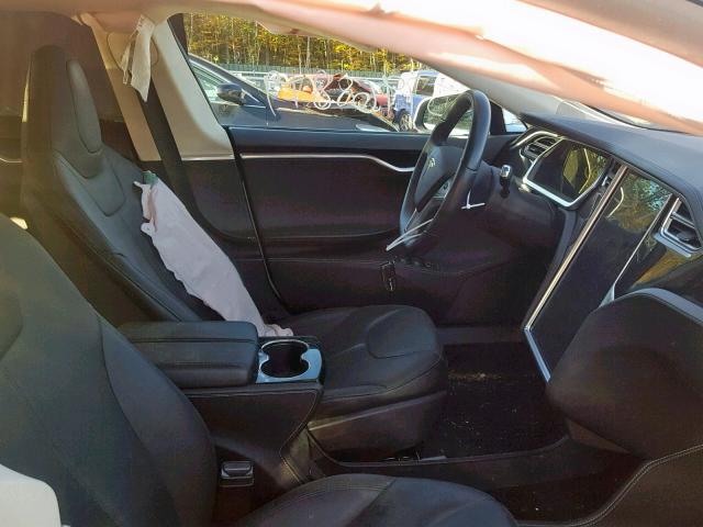 5YJSA1H13EFP32365 - 2014 TESLA MODEL S أبيض صورة 5