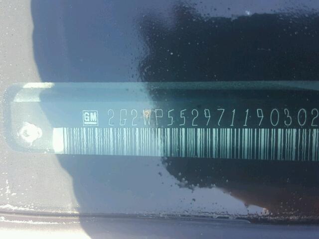 2G2WP552971190302 - 2007 PONTIAC GRAND PRIX GREEN photo 10