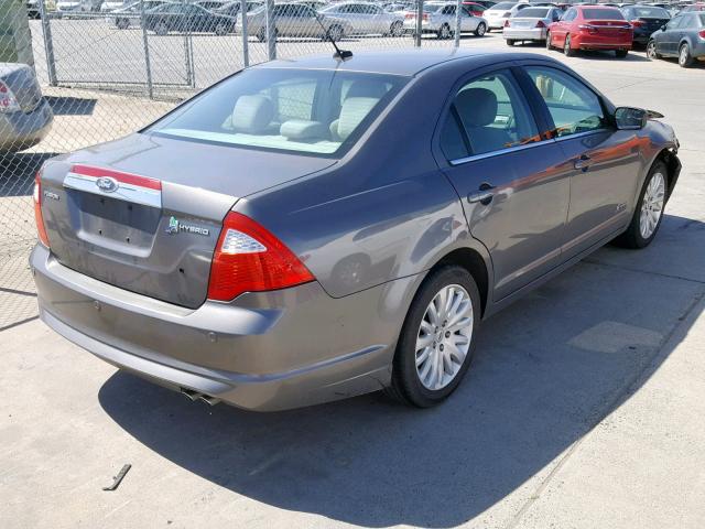 3FADP0L39BR180963 - 2011 FORD FUSION HYB GRAY photo 4