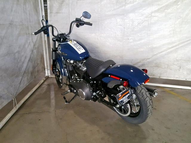 1HD1YJJ25KB043483 - 2019 HARLEY-DAVIDSON FXBB BLUE photo 3