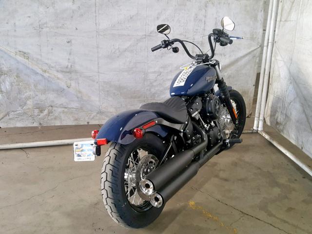 1HD1YJJ25KB043483 - 2019 HARLEY-DAVIDSON FXBB BLUE photo 4