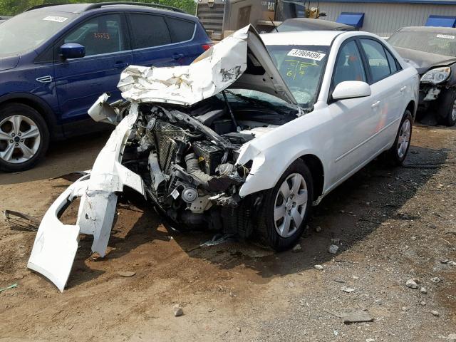 5NPET46C57H204344 - 2007 HYUNDAI SONATA GLS WHITE photo 2