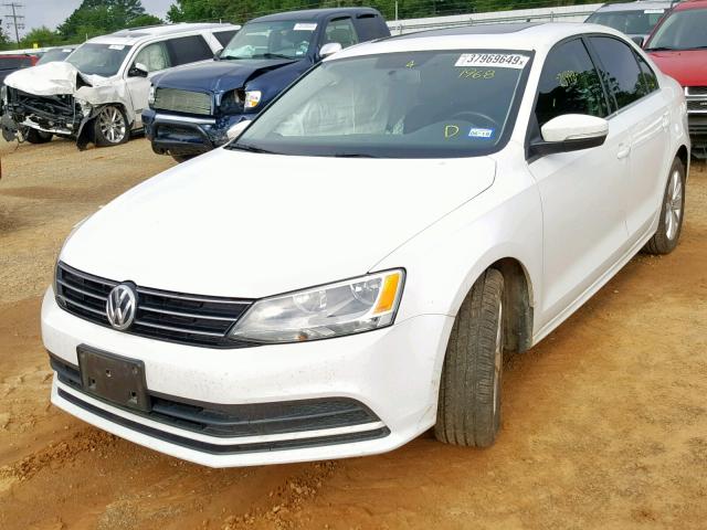 3VWLA7AJ7FM421968 - 2015 VOLKSWAGEN JETTA TDI WHITE photo 2