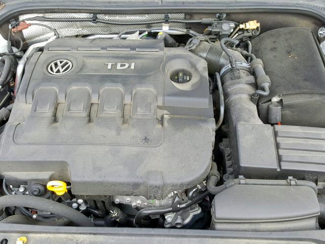 3VWLA7AJ7FM421968 - 2015 VOLKSWAGEN JETTA TDI WHITE photo 7