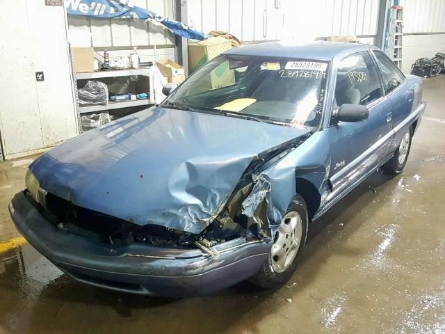 1G4NJ12M4VC400248 - 1997 BUICK SKYLARK GR BLUE photo 2