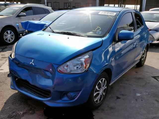 ML32A3HJXFH036439 - 2015 MITSUBISHI MIRAGE DE BLUE photo 2