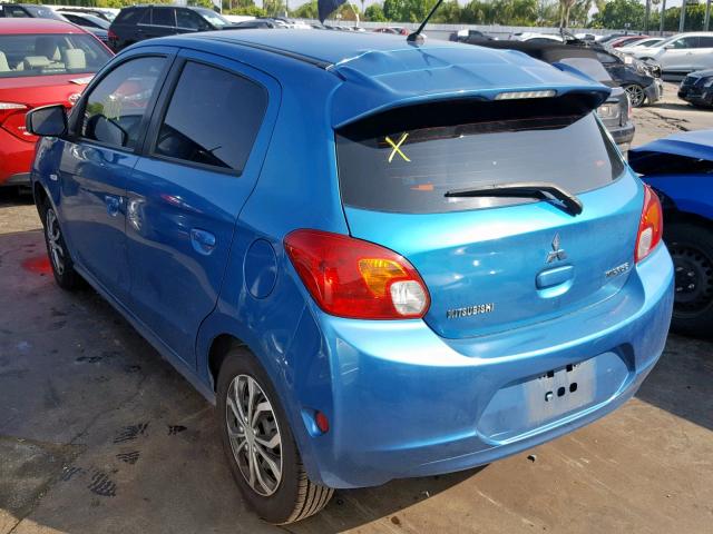 ML32A3HJXFH036439 - 2015 MITSUBISHI MIRAGE DE BLUE photo 3