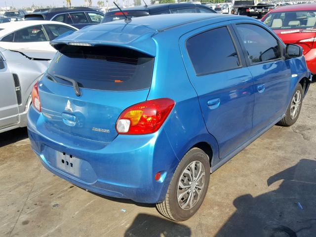 ML32A3HJXFH036439 - 2015 MITSUBISHI MIRAGE DE BLUE photo 4