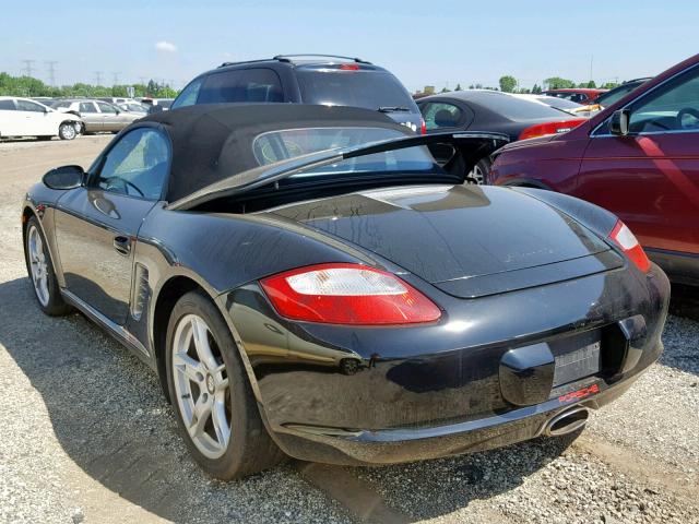 WP0CA29867U710649 - 2007 PORSCHE BOXSTER BLACK photo 3