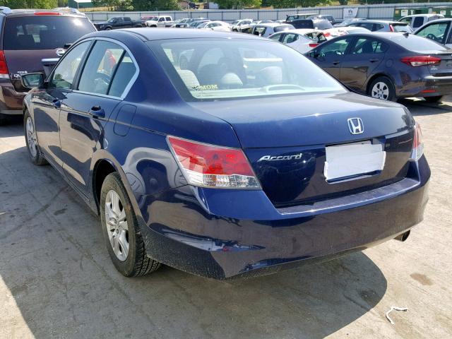 1HGCP2F45AA115902 - 2010 HONDA ACCORD LXP BLUE photo 3