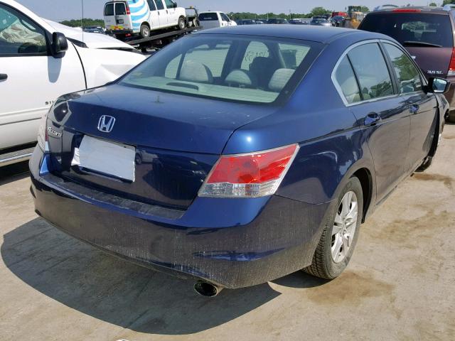 1HGCP2F45AA115902 - 2010 HONDA ACCORD LXP BLUE photo 4