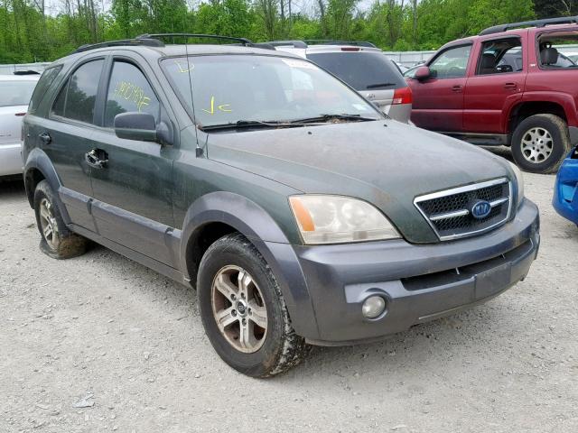 KNDJC733435034878 - 2003 KIA SORENTO EX GREEN photo 1