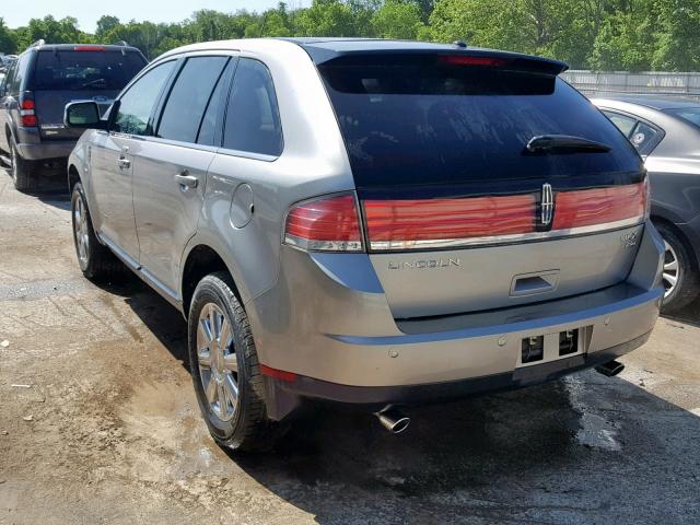 2LMDU88C28BJ40306 - 2008 LINCOLN MKX SILVER photo 3