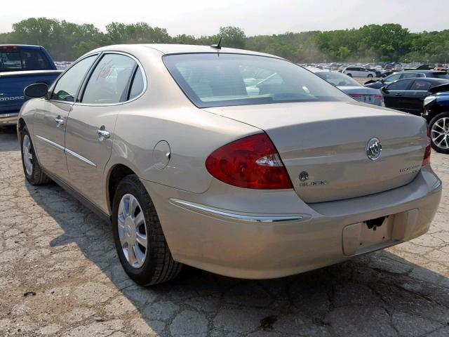 2G4WC582881182434 - 2008 BUICK LACROSSE C BEIGE photo 3