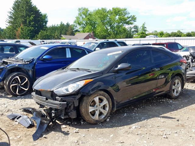 KMHDH6AE6DU023364 - 2013 HYUNDAI ELANTRA CO BLACK photo 2