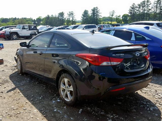 KMHDH6AE6DU023364 - 2013 HYUNDAI ELANTRA CO BLACK photo 3