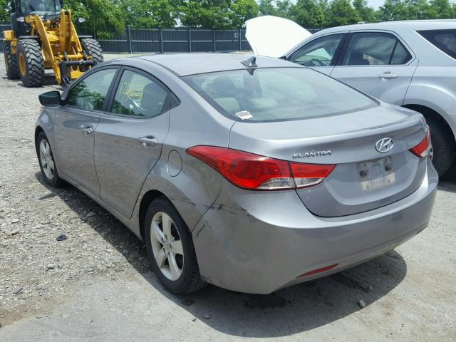 KMHDH4AE9CU274365 - 2012 HYUNDAI ELANTRA GL SILVER photo 3