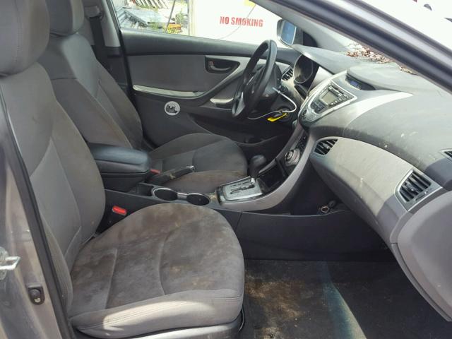 KMHDH4AE9CU274365 - 2012 HYUNDAI ELANTRA GL SILVER photo 5