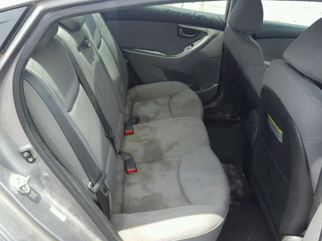 KMHDH4AE9CU274365 - 2012 HYUNDAI ELANTRA GL SILVER photo 6