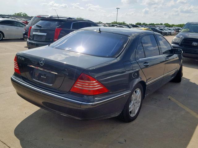 WDBNG70J83A323647 - 2003 MERCEDES-BENZ S 430 GRAY photo 4