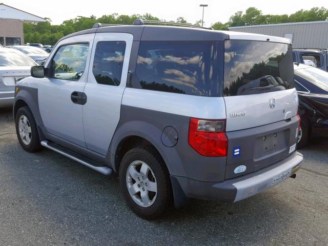 5J6YH28513L004689 - 2003 HONDA ELEMENT EX SILVER photo 3