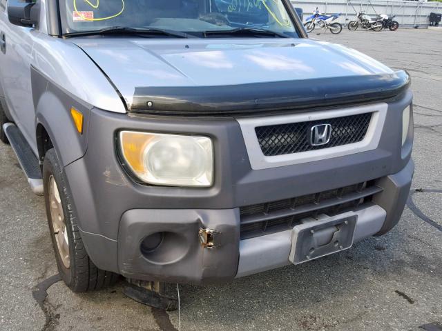 5J6YH28513L004689 - 2003 HONDA ELEMENT EX SILVER photo 9