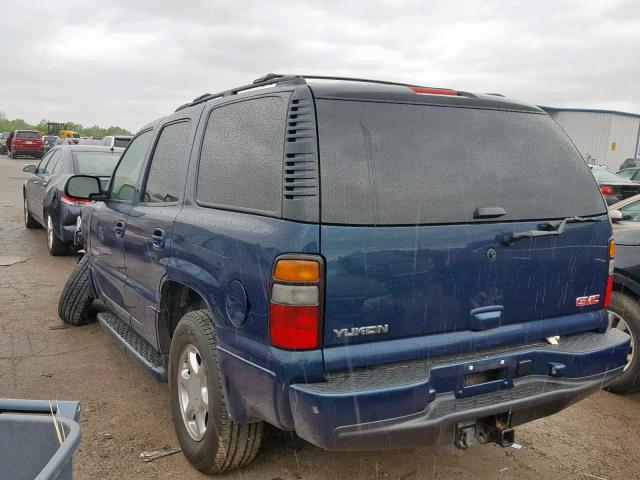 1GKEK63U85J266230 - 2005 GMC YUKON DENA GREEN photo 3