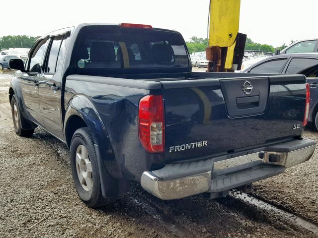 1N6AD07U46C464527 - 2006 NISSAN FRONTIER C BLACK photo 3