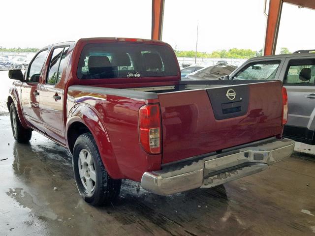 1N6AD07U46C419331 - 2006 NISSAN FRONTIER C RED photo 3