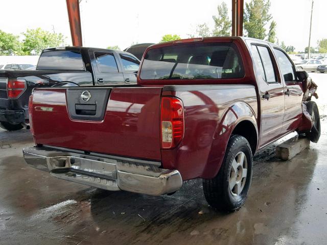 1N6AD07U46C419331 - 2006 NISSAN FRONTIER C RED photo 4