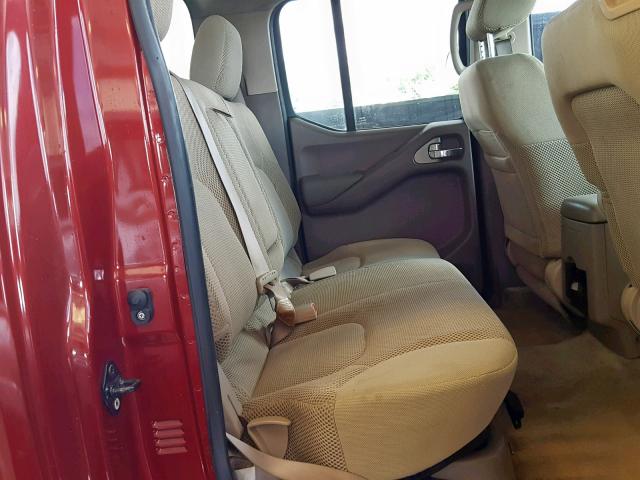 1N6AD07U46C419331 - 2006 NISSAN FRONTIER C RED photo 6